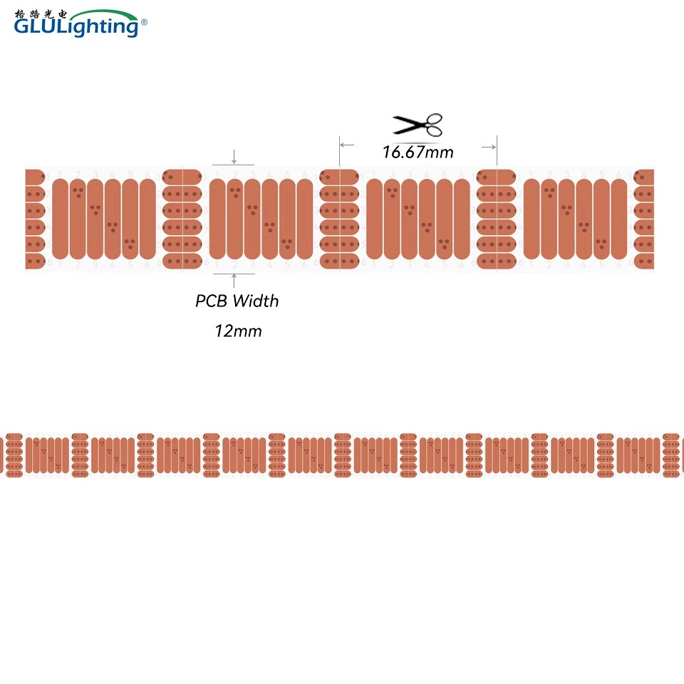12mm Width 6 Wires Express Busbar For 12mm RGBCCT LED Strip