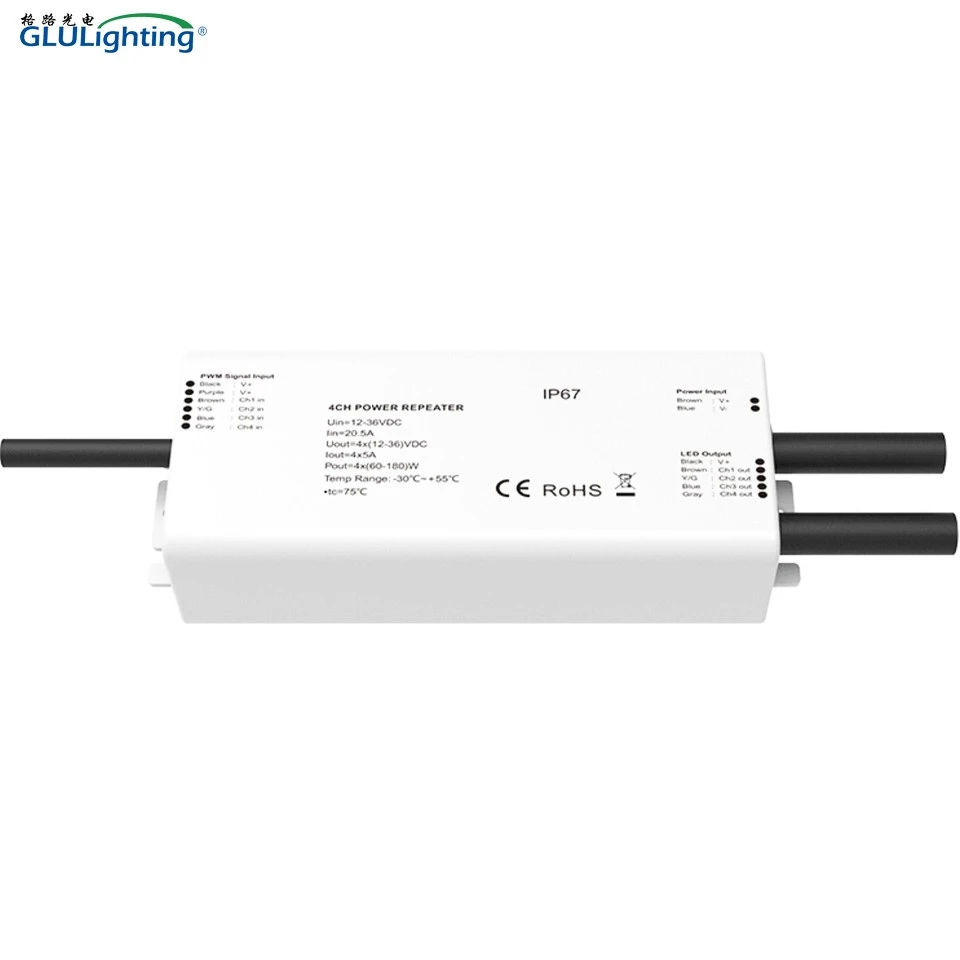 4 Channels Constant Voltage Waterproof Power Repeater