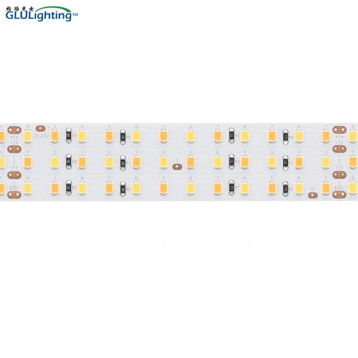Uchel CRI 2835 Hybrid LED Strip 360leds 24V Triphlyg-rhesi Gyda Safon UL