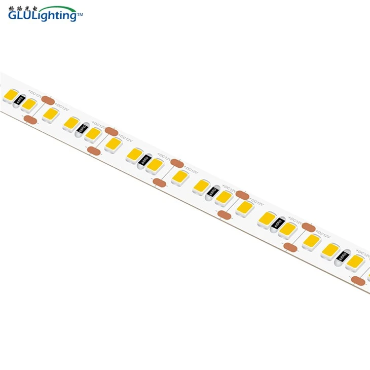 Uchel CRI Lliw Sengl 2835 LED Strip 12V 168leds UL Rhestredig